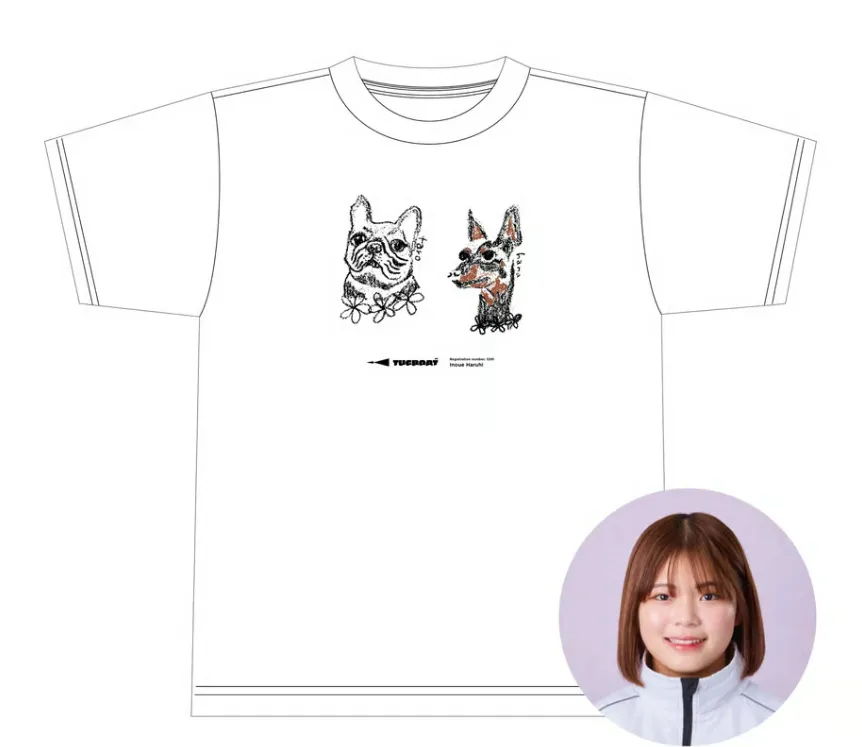 タグボートで井上遥妃デザインのTシャツが購入可能
