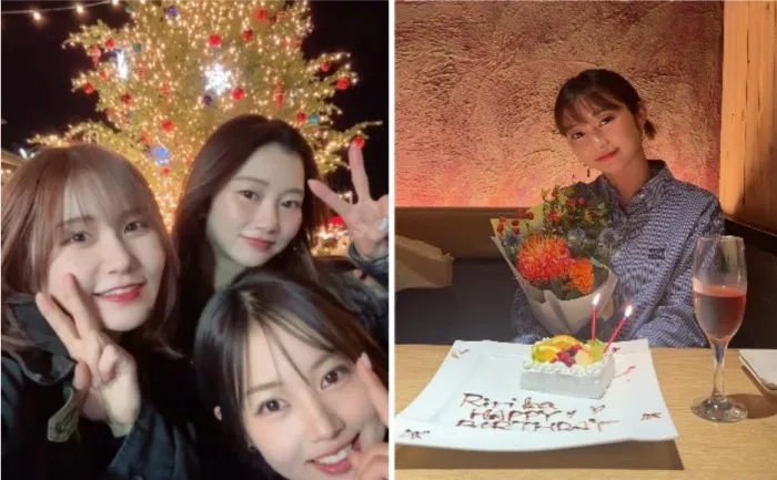 武井莉里佳のインスタグラムにてプライベートショット