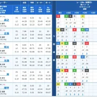 2日目12R予選の出走表