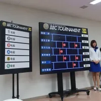 決勝戦の枠番を決める運命の「スーパーアミダマシーン」