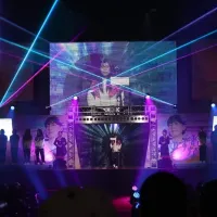 開催前にセレモニーの様子