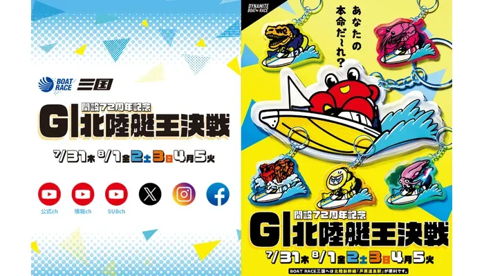 G1「北陸艇王決戦2025（ボートレース三国）」競艇予想イベント戦
