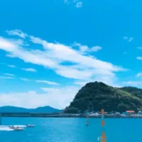 ボートレース徳山から見える山の景色