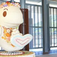 入口で鎮座している徳山のマスコットすなっち