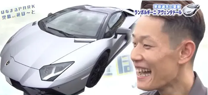茅原悠紀と愛車のランボルギーニ