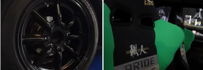 中村日向の車のホイールとバケット