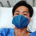 入院中の興津藍戦選手