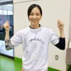 自作Tシャツでお祝いする中川りな